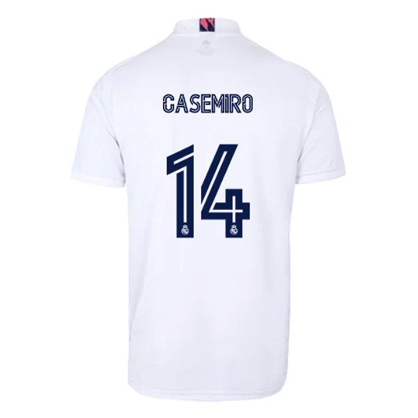Maglia Real Madrid 1ª NO.14 Casemiro 2020-2021 Bianco